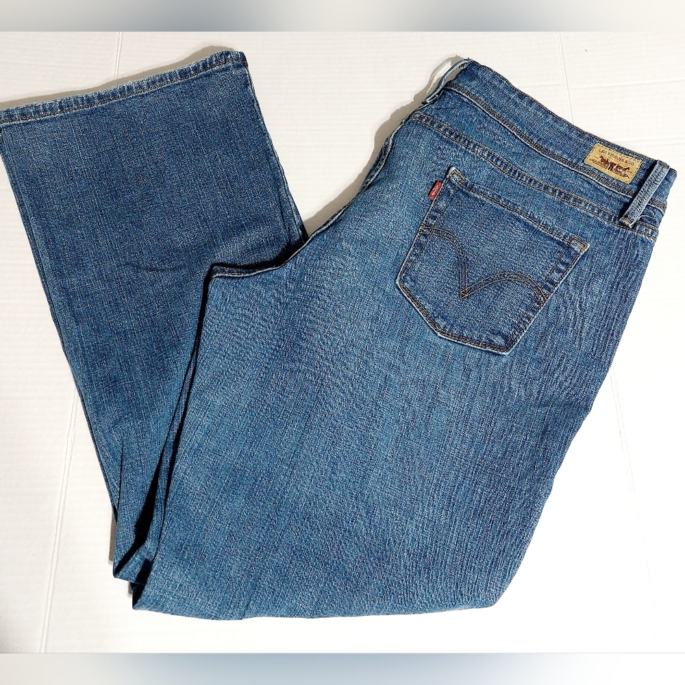 Levi Strauss 542 Y2K Flare Leg 20W Medium Length Denim Jeans